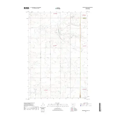 2017 Map of Medicine Butte NE, 2017 Print