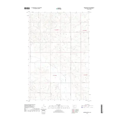 2017 Map of Medicine Butte SW, 2017 Print
