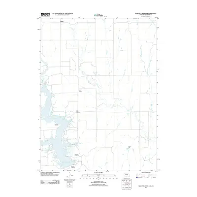 2011 Map of Medicine Creek Dam, 2011 Print