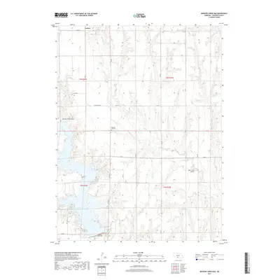 2017 Map of Medicine Creek Dam, 2017 Print