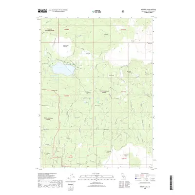 2018 Map of Medicine Lake, 2018 Print
