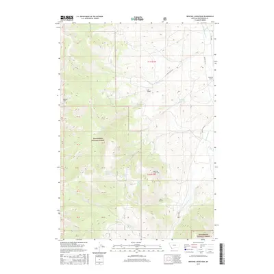 2017 Map of Medicine Lodge Peak, 2017 Print