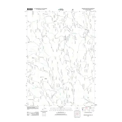 2012 Map of Medicine Mountain, 2012 Print