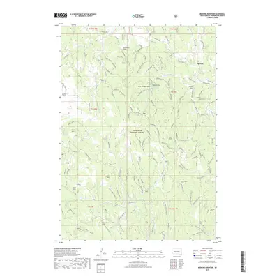 2017 Map of Medicine Mountain, 2017 Print