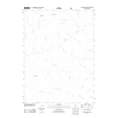 2012 Map of Medicine Mountain, 2012 Print