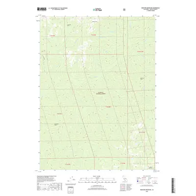 2018 Map of Medicine Mountain, 2018 Print