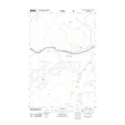 2011 Map of Medicine Tree Hill, 2011 Print