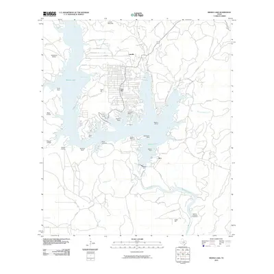 2010 Map of Medina Lake, 2010 Print