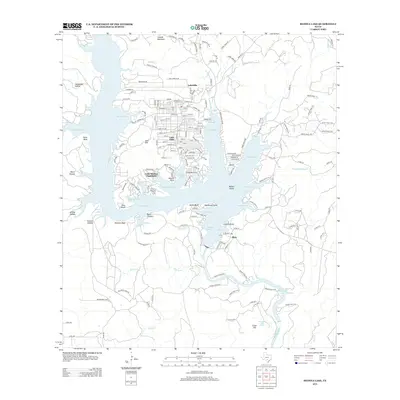 2013 Map of Medina Lake, 2013 Print