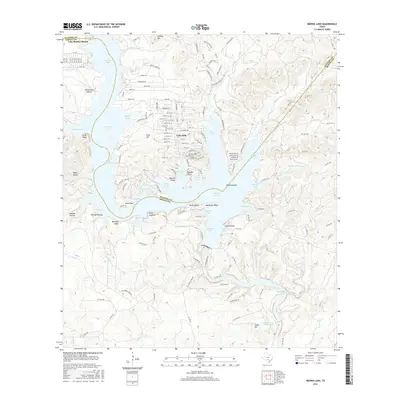2016 Map of Medina Lake, 2016 Print