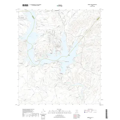 2019 Map of Medina Lake, 2019 Print