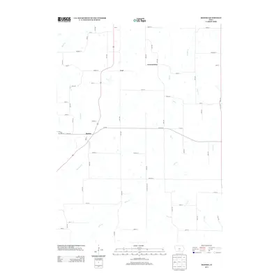 2013 Map of Medora, 2013 Print