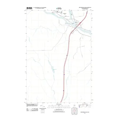 2011 Map of Medunkeunk Lake, 2011 Print