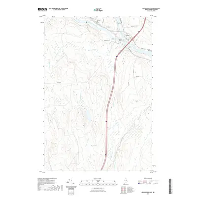 2021 Map of Medunkeunk Lake, 2021 Print