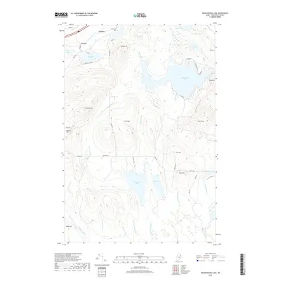 2018 Map of Meduxnekeag Lake, 2018 Print