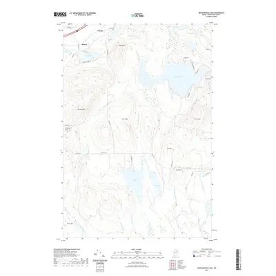 2021 Map of Meduxnekeag Lake, 2021 Print