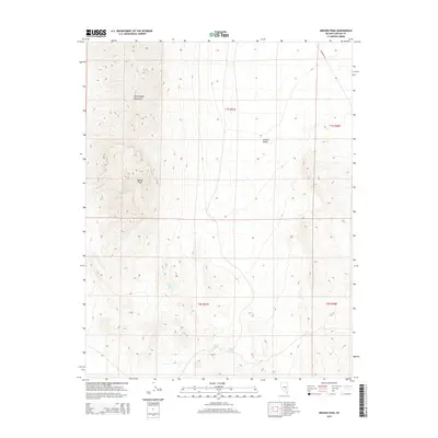 2015 Map of Meeker Peak, 2015 Print