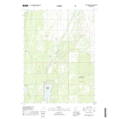2017 Map of Meeks Cabin Reservoir, 2017 Print