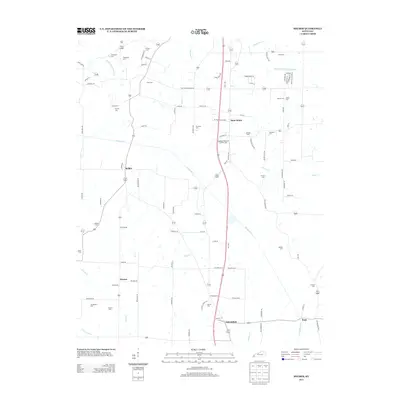 2013 Map of Melber, 2013 Print