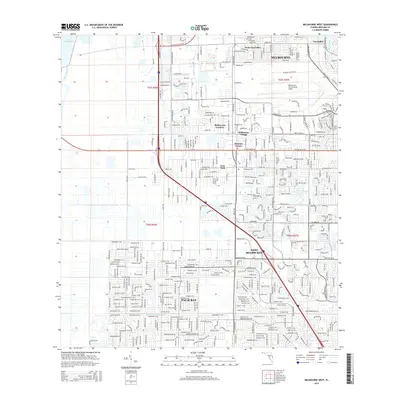 2015 Map of Melbourne West, 2015 Print