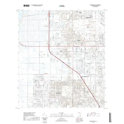 2018 Map of Melbourne West, 2018 Print