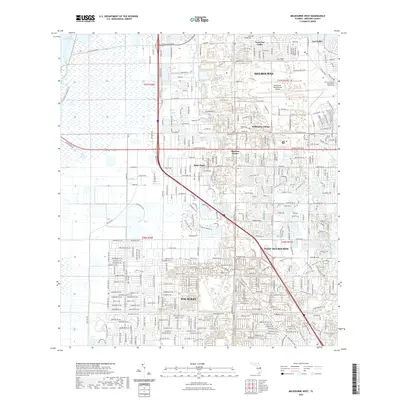 2021 Map of Melbourne West, 2021 Print