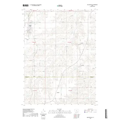 2018 Map of Melcher-Dallas, 2018 Print