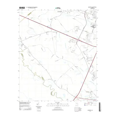 2014 Map of Meldrim SE, 2014 Print