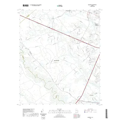 2020 Map of Meldrim SE, 2020 Print