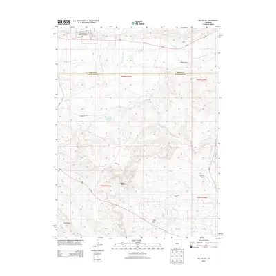 2013 Map of Mellen Hill, 2013 Print