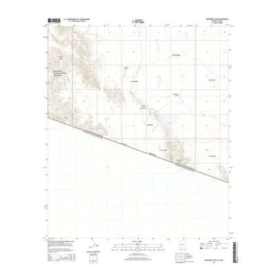 2014 Map of Menagers Lake, 2014 Print