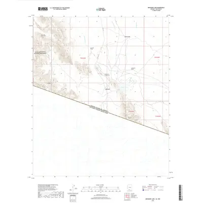 2018 Map of Menagers Lake, 2018 Print