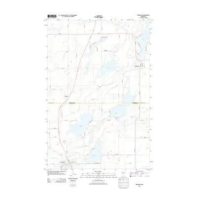 2013 Map of Menahga, 2013 Print