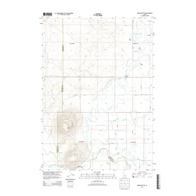 2013 Map of Menan Buttes, 2013 Print