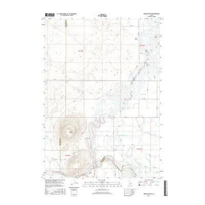 2017 Map of Menan Buttes, 2017 Print
