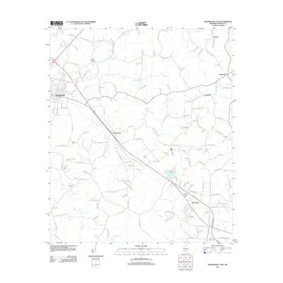 2012 Map of Mendenhall East, 2012 Print