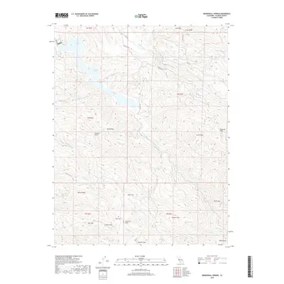 2018 Map of Mendenhall Springs, 2018 Print