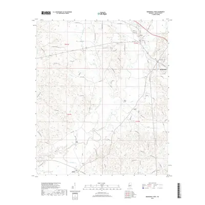 2018 Map of Mendenhall West, 2018 Print