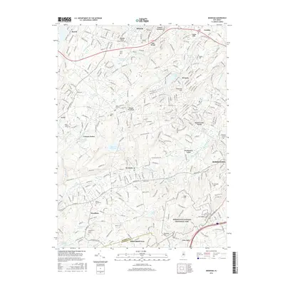 2016 Map of Mendham, 2016 Print