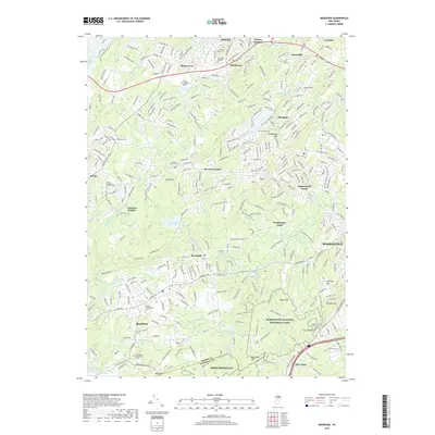 2019 Map of Mendham, 2019 Print