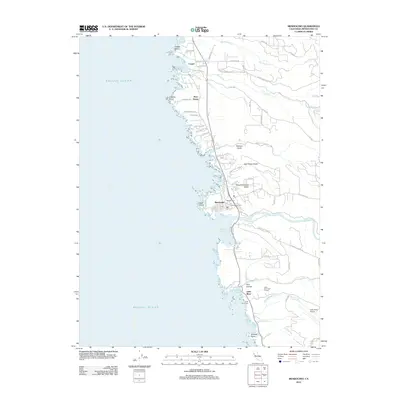 2012 Map of Mendocino, 2012 Print