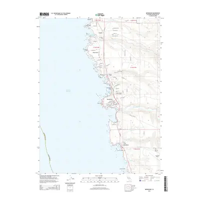 2015 Map of Mendocino, 2015 Print