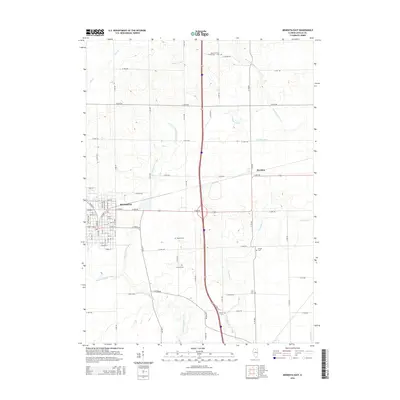 2015 Map of Mendota East, 2015 Print