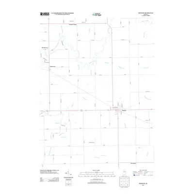 2013 Map of Mentone, 2013 Print