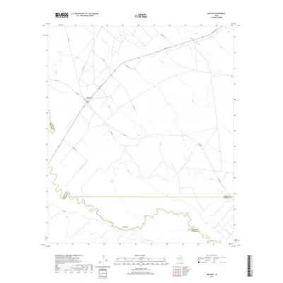 2019 Map of Mentone, 2019 Print