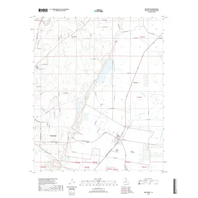 2018 Map of Mer Rouge, 2018 Print
