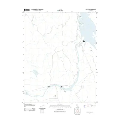 2012 Map of Merced Falls, 2012 Print