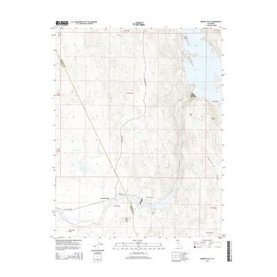 2015 Map of Merced Falls, 2015 Print