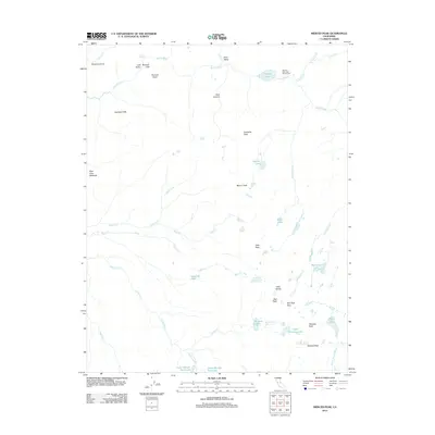 2012 Map of Merced Peak, 2012 Print