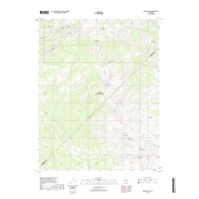 2018 Map of Merced Peak, 2018 Print